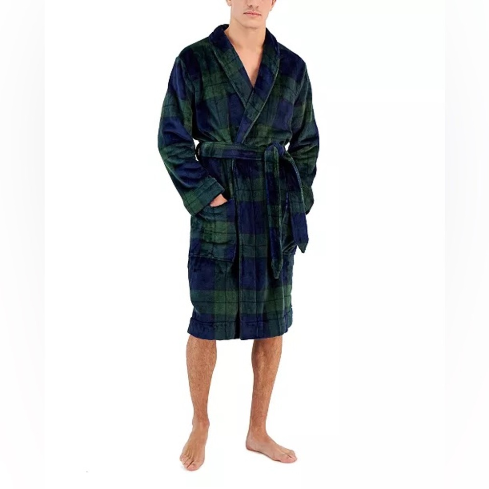 🆕 Club Room Men's Plush Pajama Robe L/XL